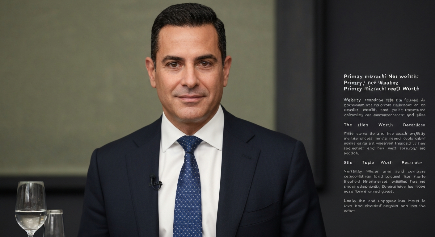 Portrait of Mayer Mizrachi, private banker and investor (professional headshot)